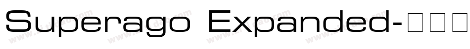 Superago Expanded字体转换